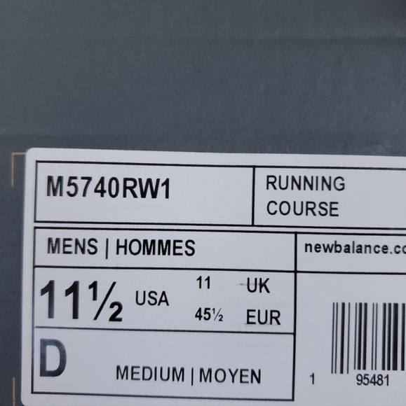 NEW BALANCE 57/40 MEN'S SZ  / M5740RW1 - Picture 13 of 14